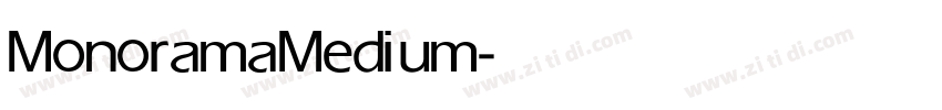 Monorama Medium字体转换